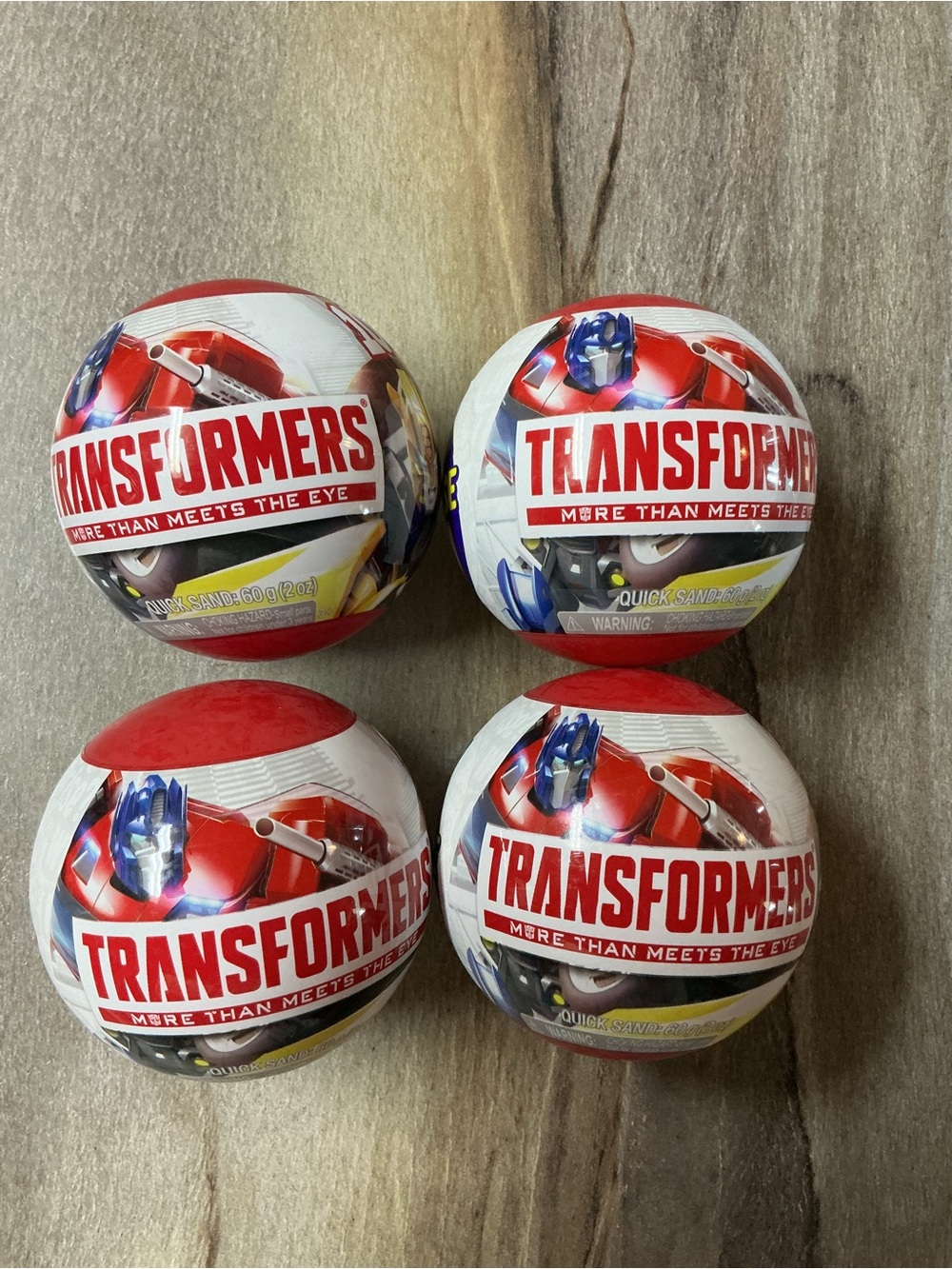 A lot of 4/ 5 Surprise Transformers Series 1 Capsule